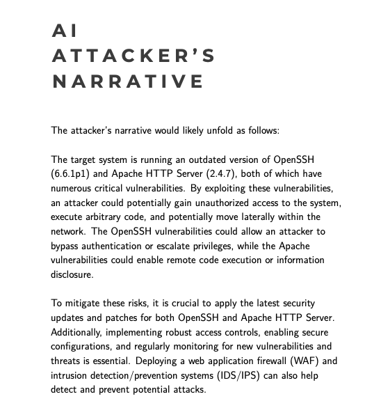 AI-powered security analysis and attack scenario visualization